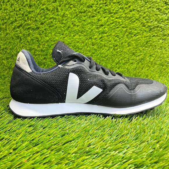 Veja SDU RT B-Mesh Womens Size 8 Black White Athletic Running Shoes Sneakers - Picture 4 of 10